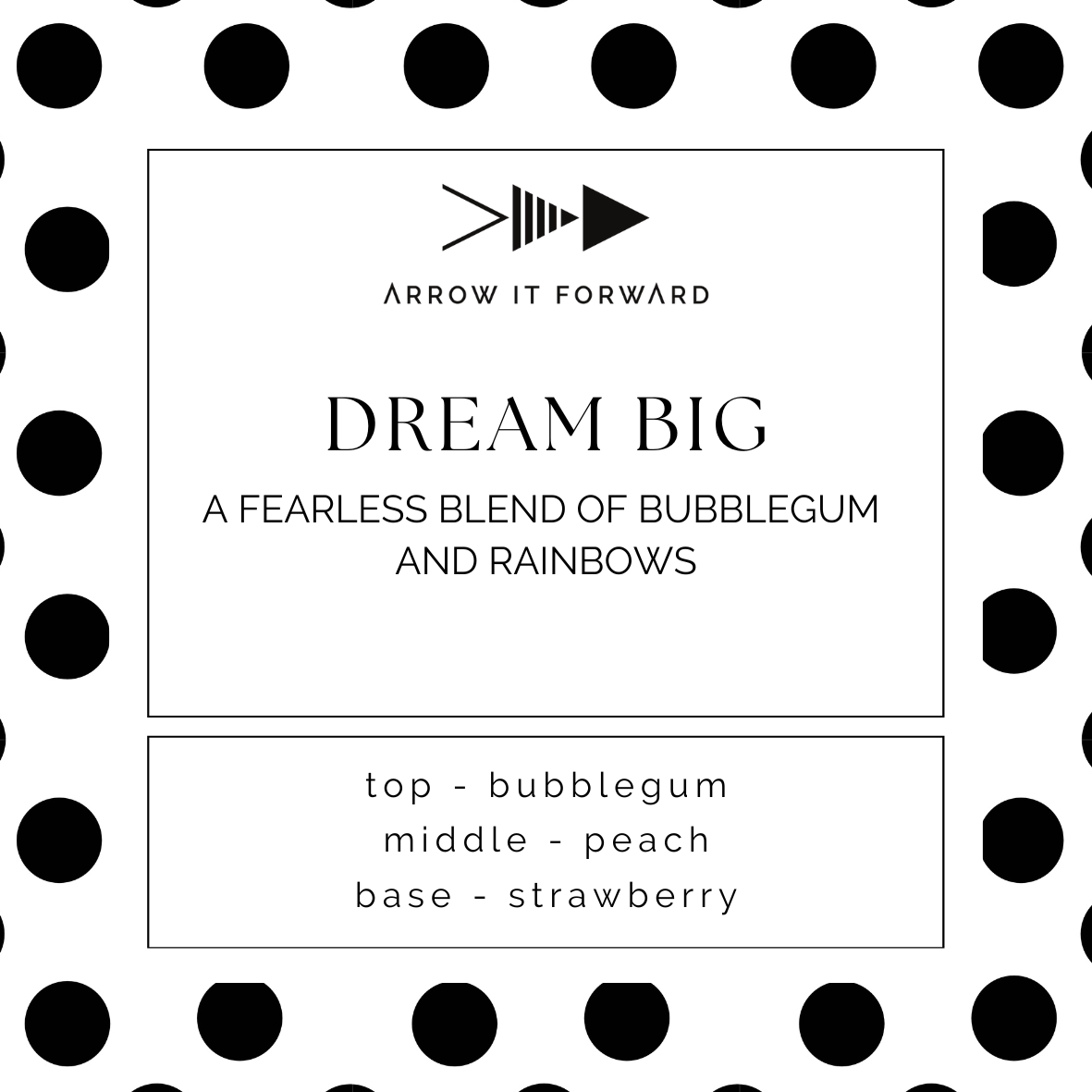 DREAM BIG 8 oz tumbler candle