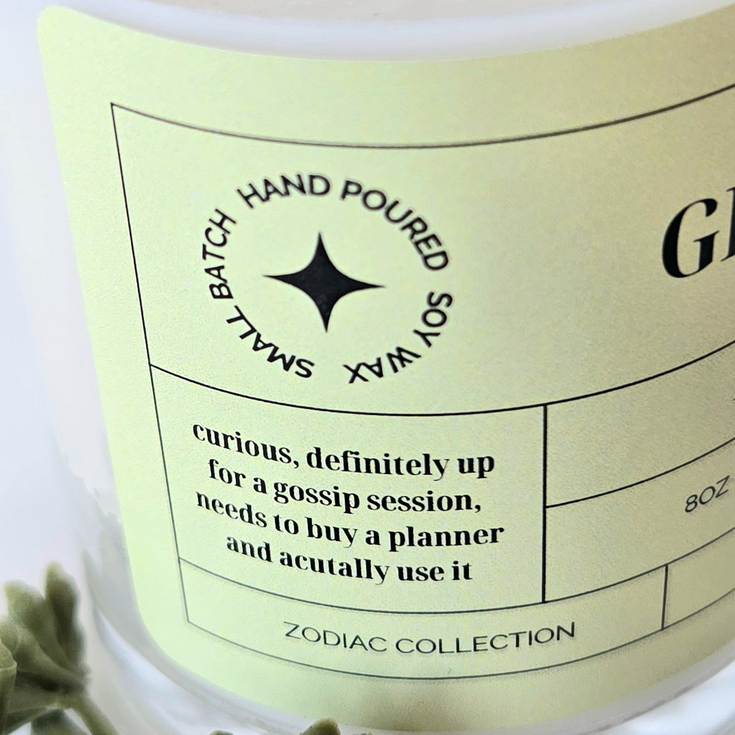 ZODIAC 4 oz candle - GEMINI