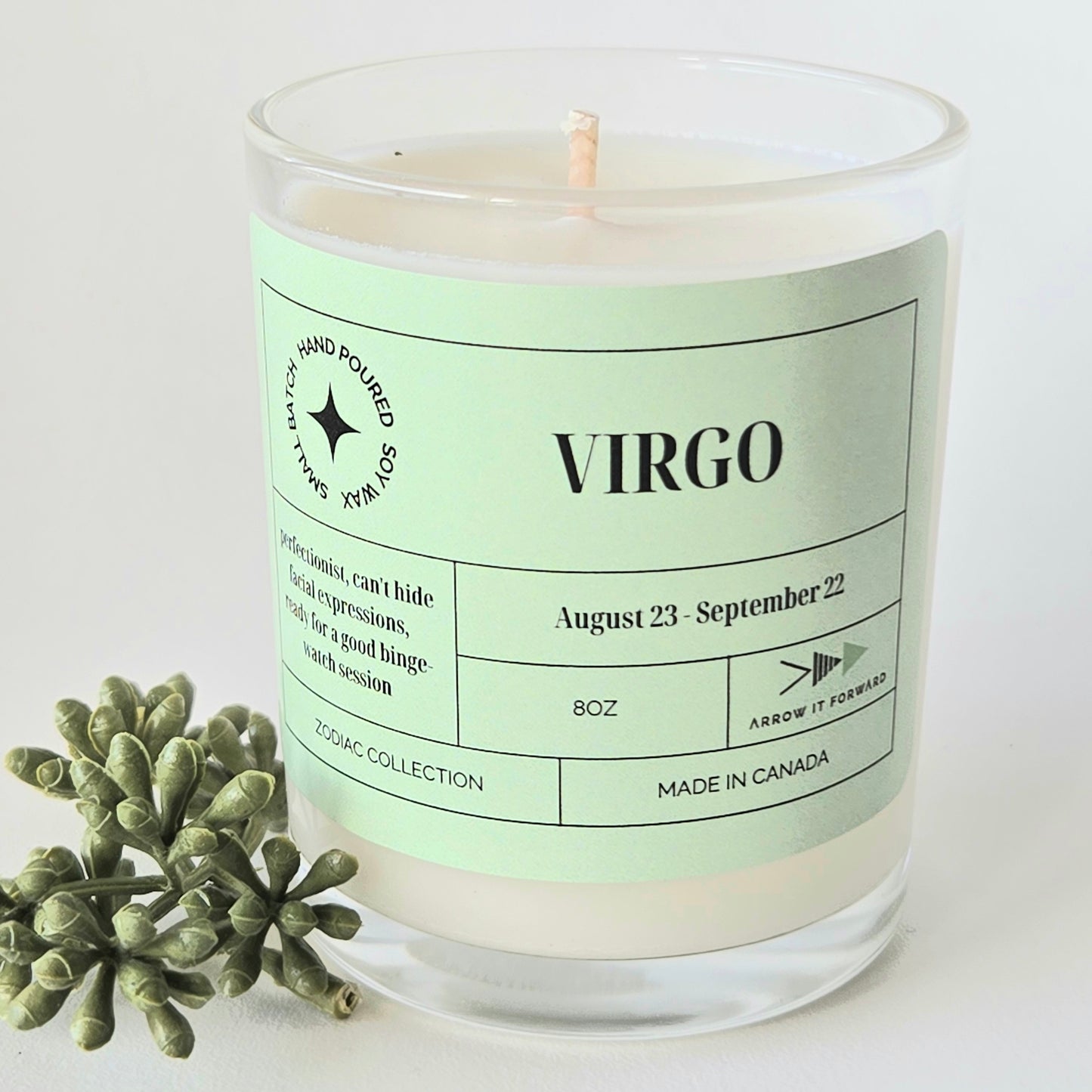 ZODIAC 4 oz candle - VIRGO