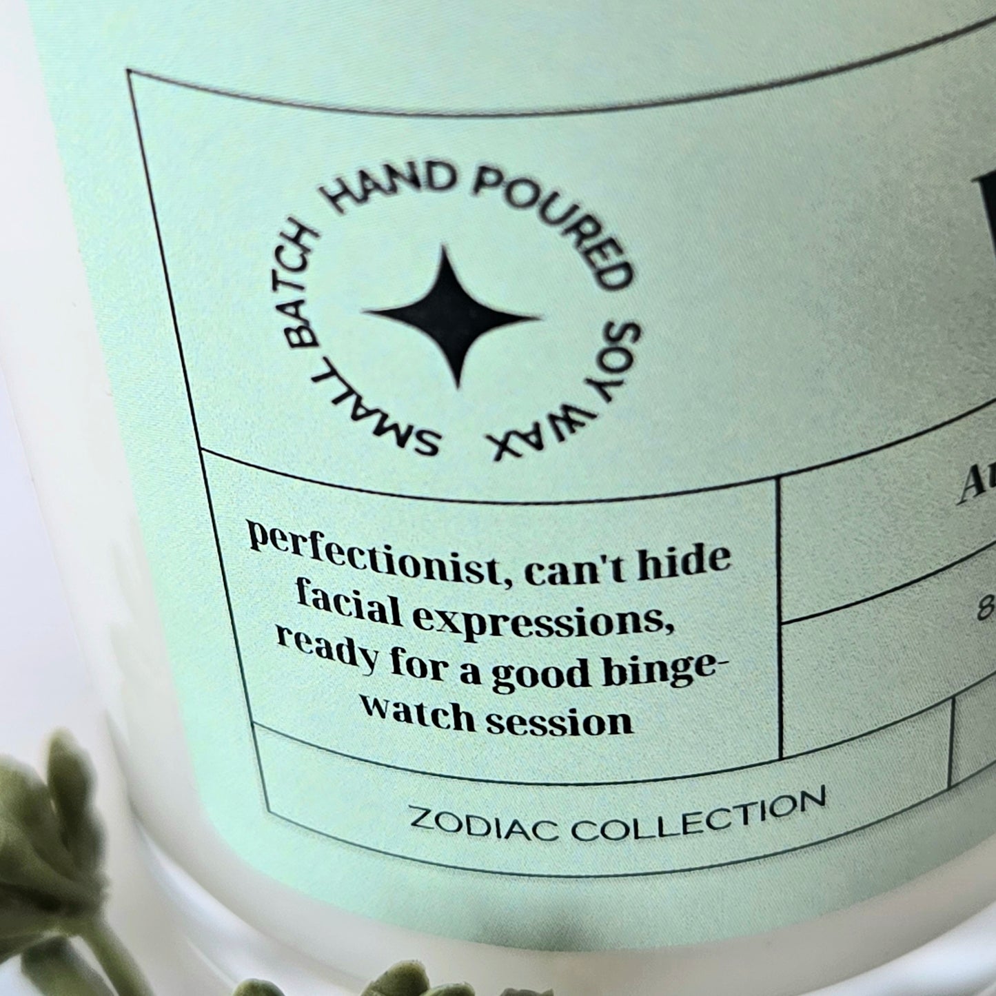 ZODIAC 4 oz candle - VIRGO