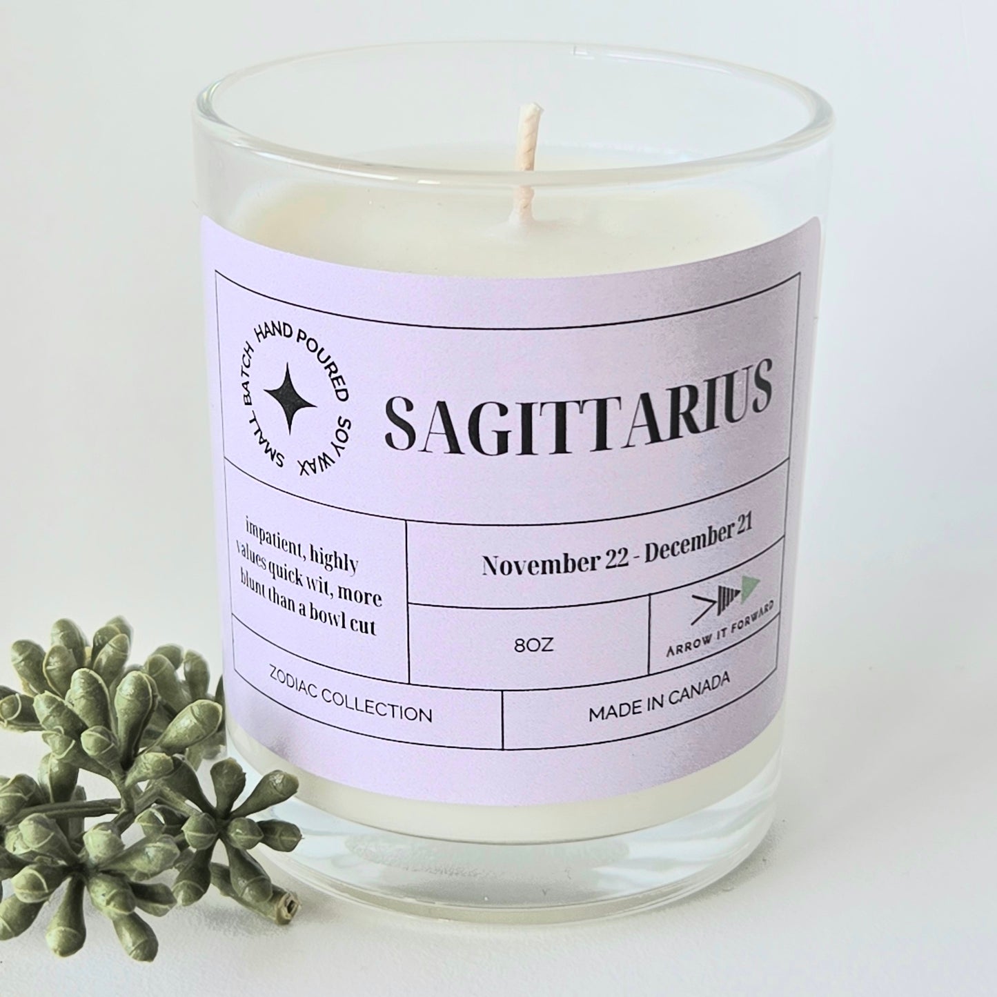 ZODIAC 4 oz candle - SAGITTARIUS