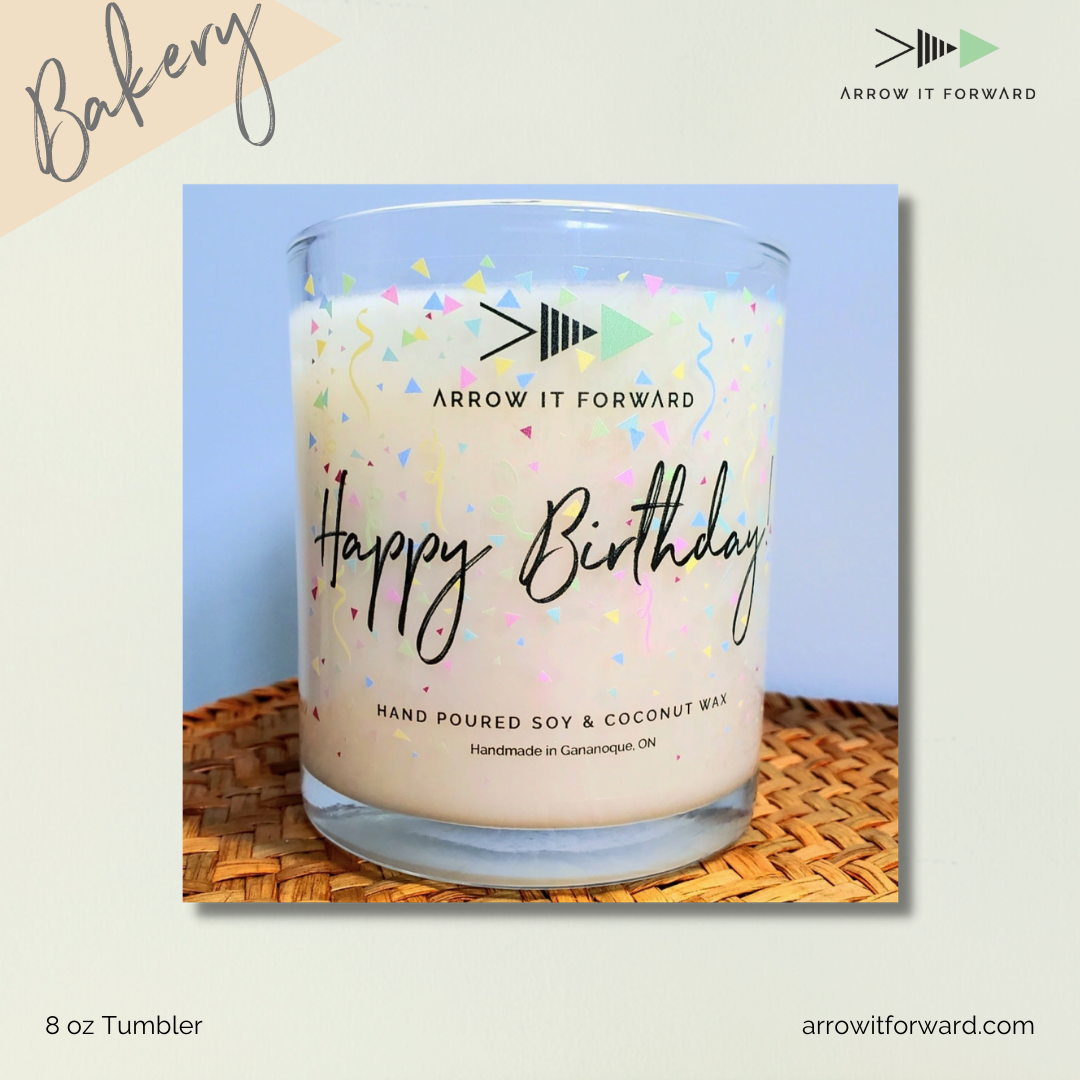HAPPY BIRTHDAY! 8 oz tumbler candle