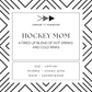 HOCKEY MOM - 2.5 oz Soy Wax Melts