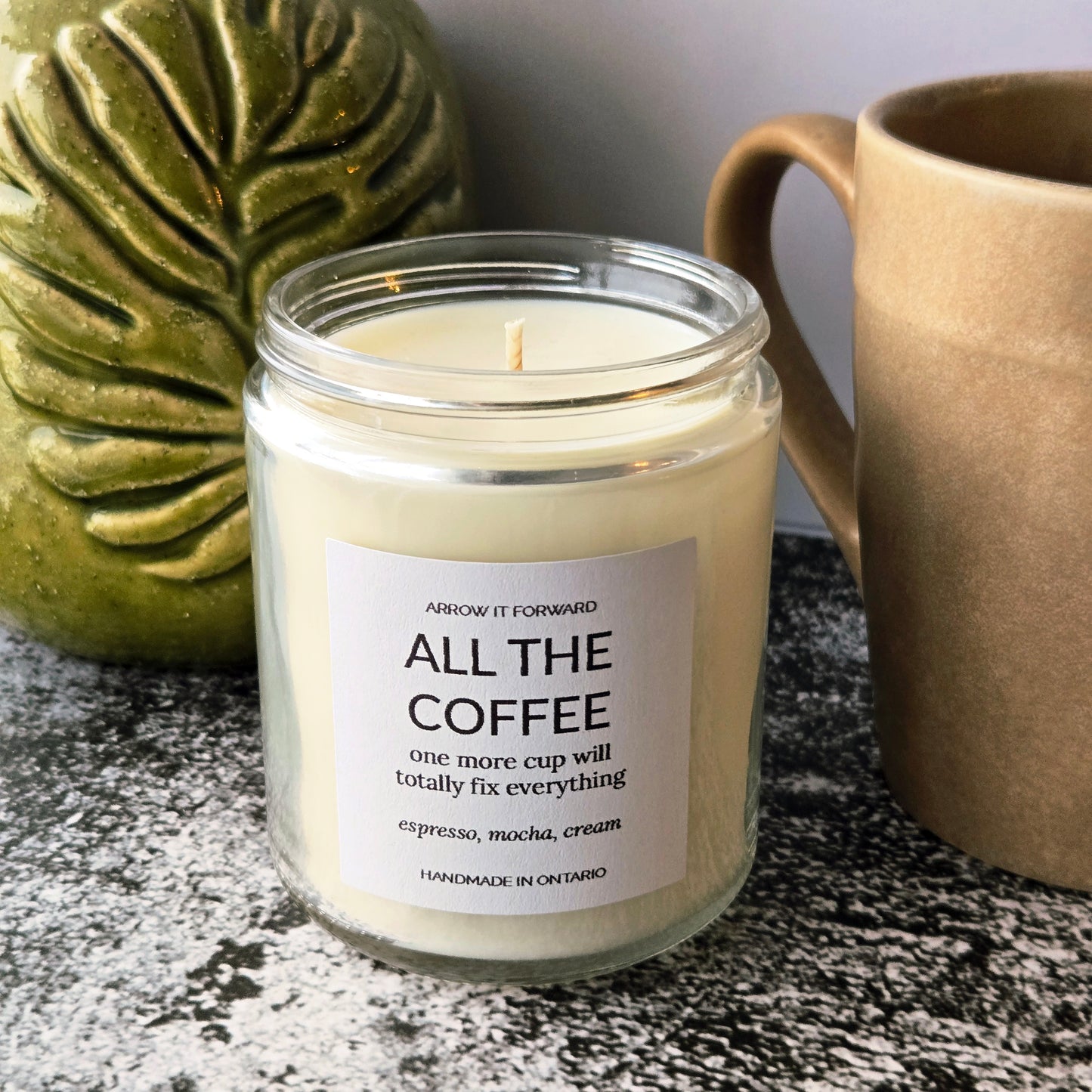 ALL THE COFFEE - 8oz candle