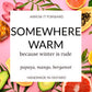 SOMEWHERE WARM - 8oz candle