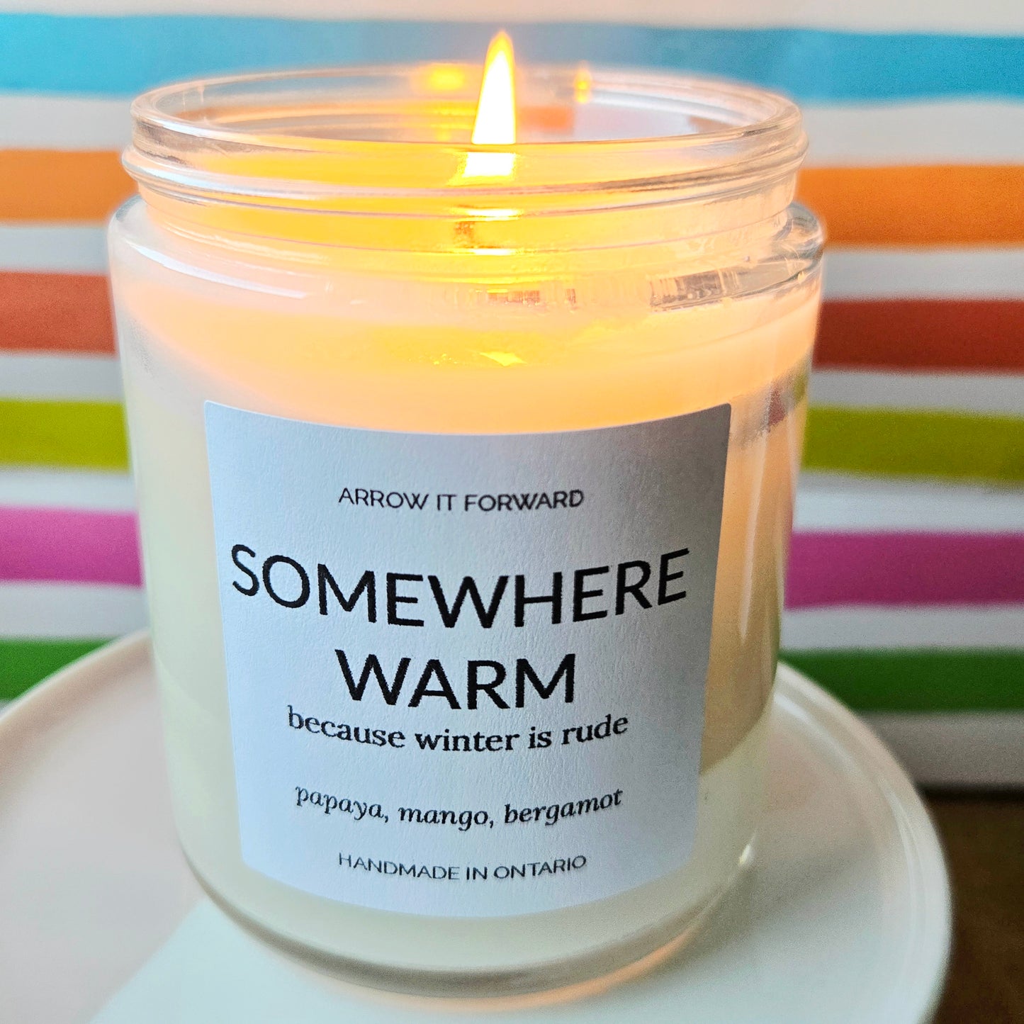 SOMEWHERE WARM - 8oz candle
