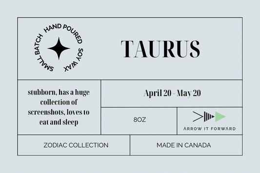 ZODIAC 8 oz tumbler candle - TAURUS