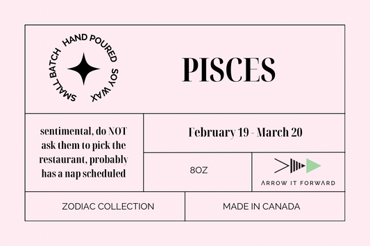 ZODIAC 8 oz tumbler candle - PISCES